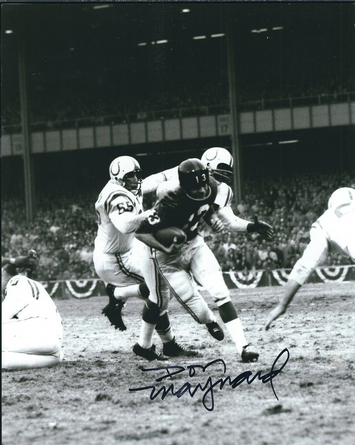 Autographed DON MAYNARD 8X10 New York Giants photo