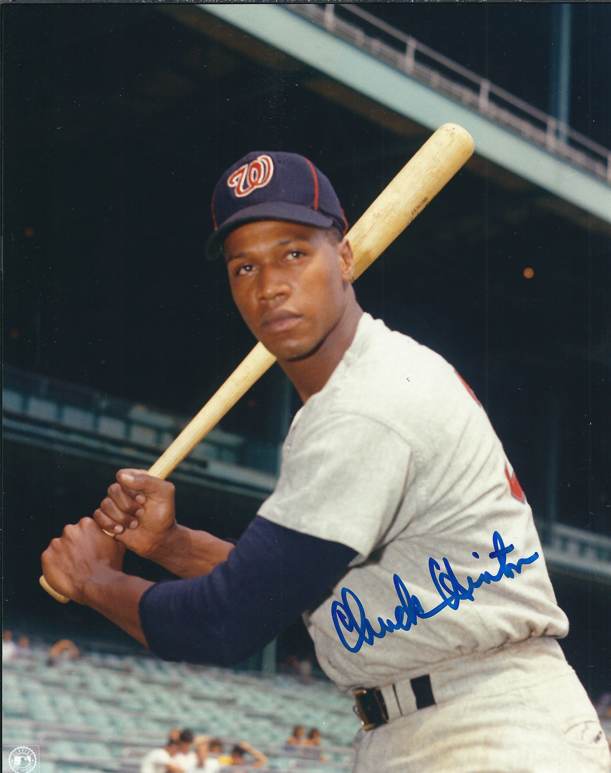 AUTOGRAPHED CHUCK HINTON 8X10 Washington Senators Photo