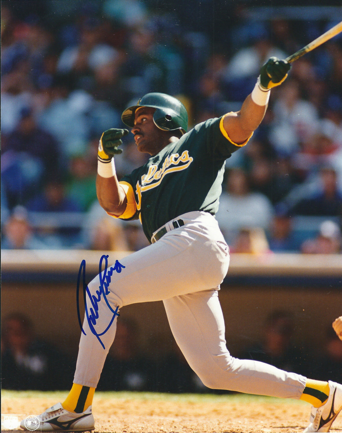 AUTOGRAPHED RUBEN SIERRA 8X10 Oakland A's Photo