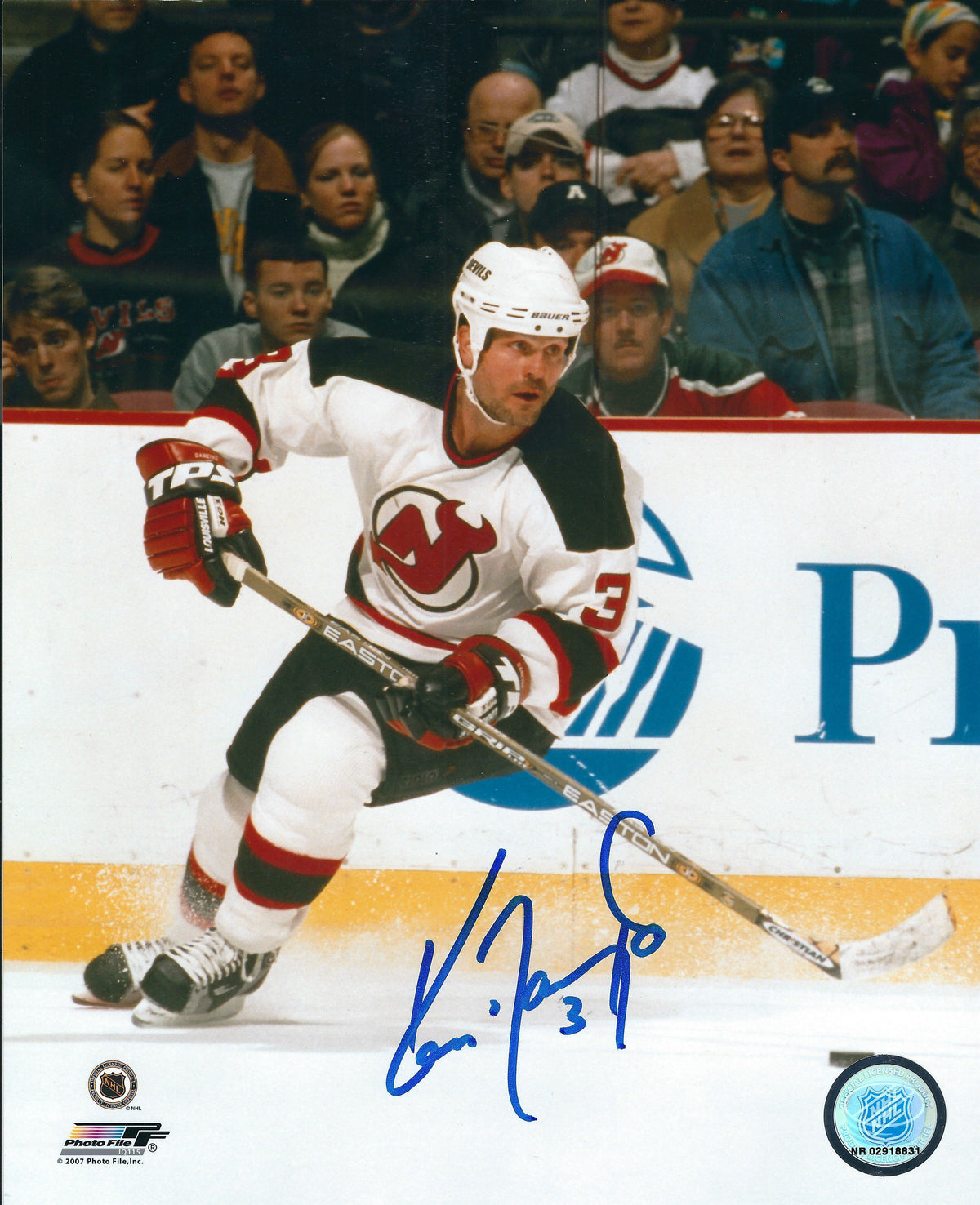 Autographed KEN DANEYKO 8X10 New Jersey Devils Photo