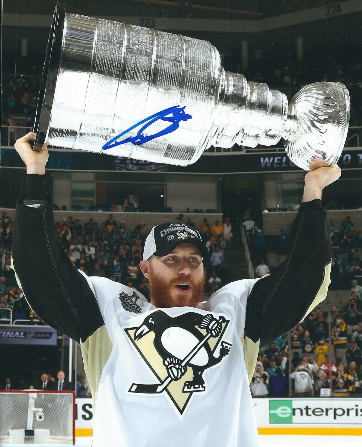 Autographed IAN COLE 8x10 Pittsburgh Penguins Photo