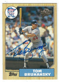 Autographed TOM BRUNANSKY 2004 Topps Fan Favorites Card