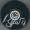Autographed MARCO STURM Boston Bruin Hockey Puck
