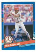 Autographed TOM PAGNOZZI 1991 Donruss Card