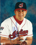 AUTOGRAPHED DARRELL AKERFELDS 8X10 Cleveland Indians Photo
