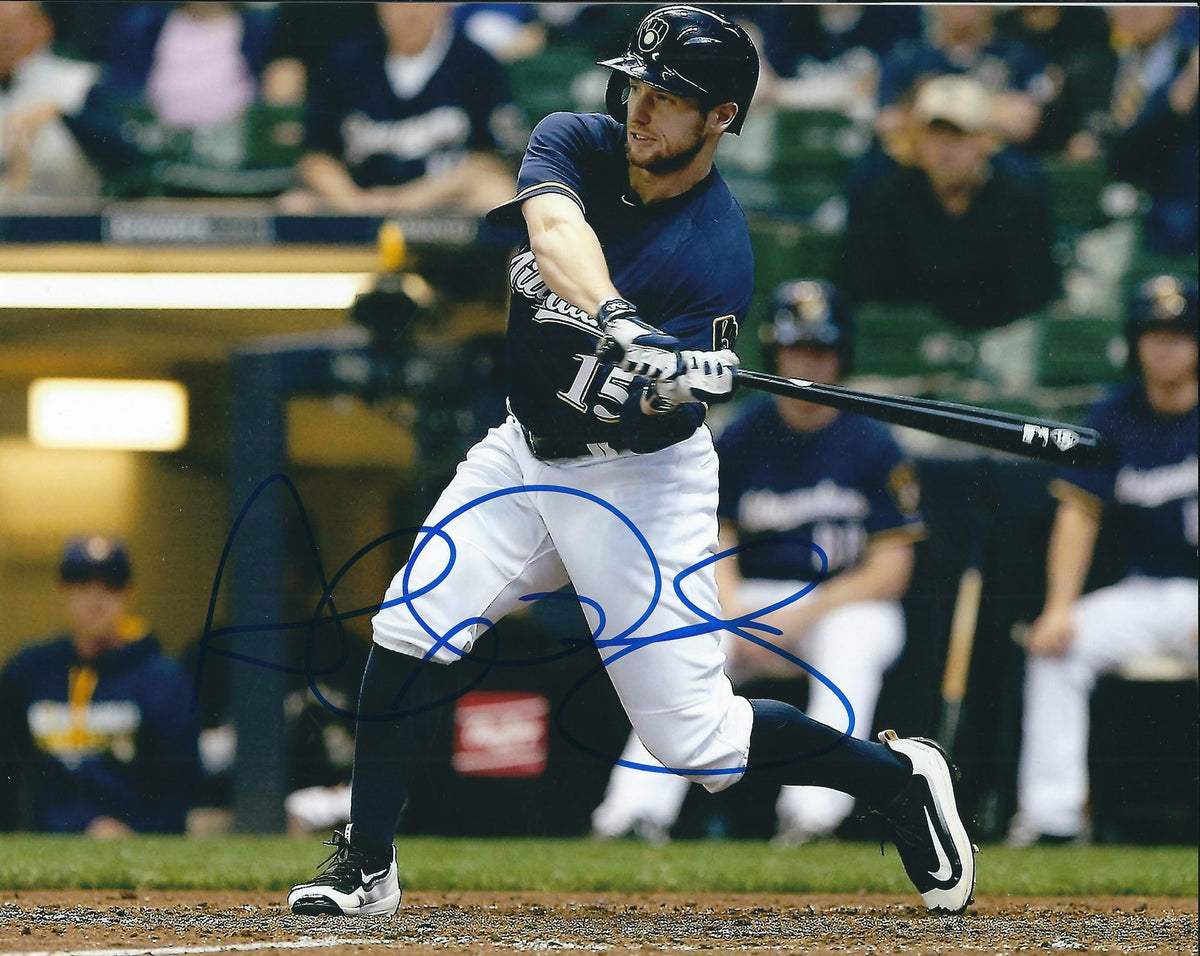 AUTOGRAPHED  ALEX PRESLEY 8X10 Milwaukee Brewers Photo