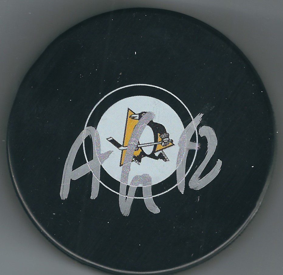 Autographed ALEX GALCHENYUK Pittsburgh Penguins Hockey Puck