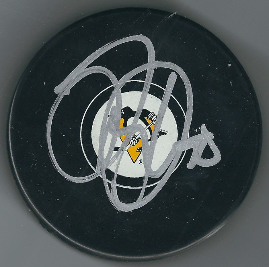 Autographed JUSSO RIIKOLA Pittsburgh Penguins Hockey Puck
