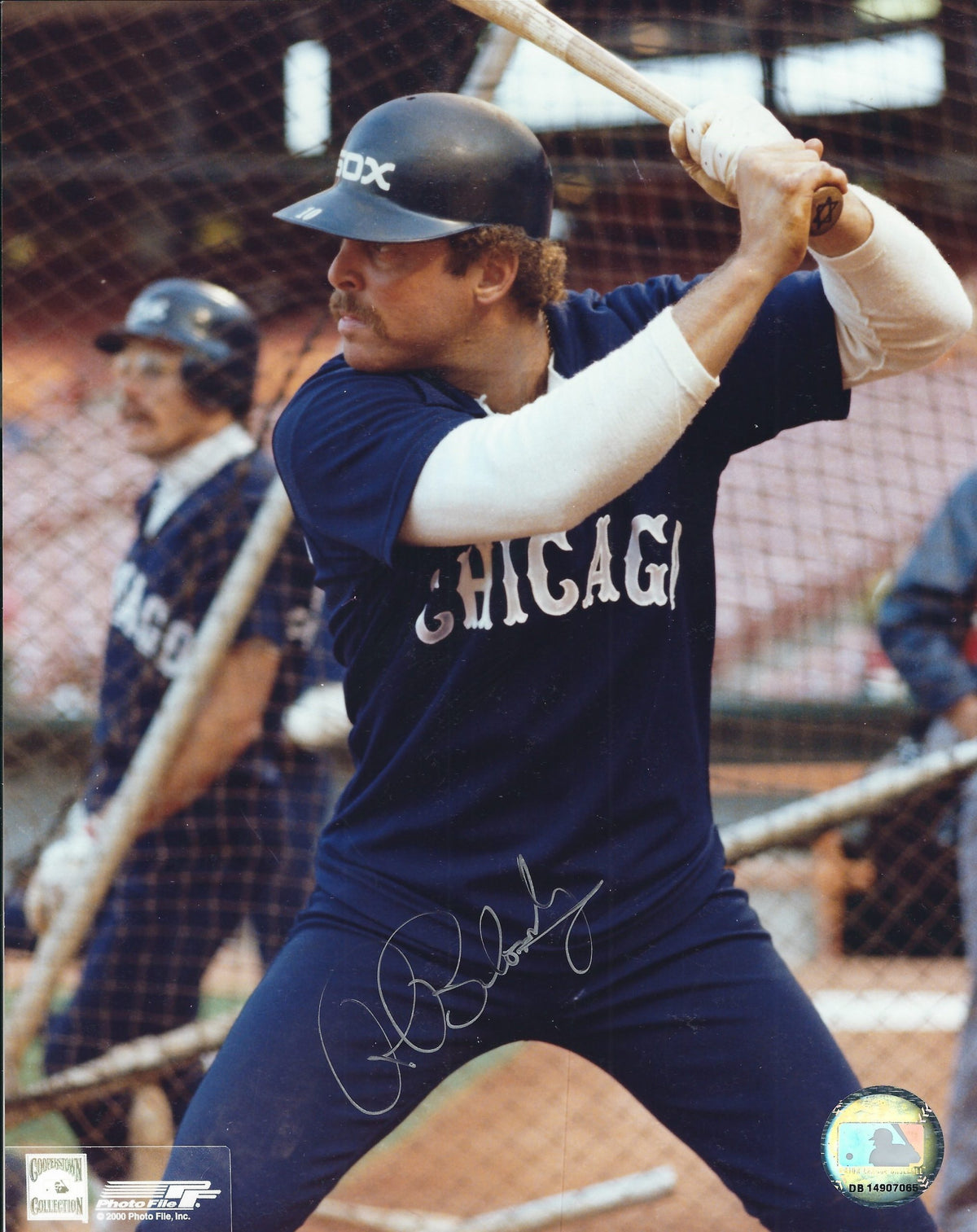 AUTOGRAPHED  RON BLOMBERG 8X10 Chicago White Sox Photo