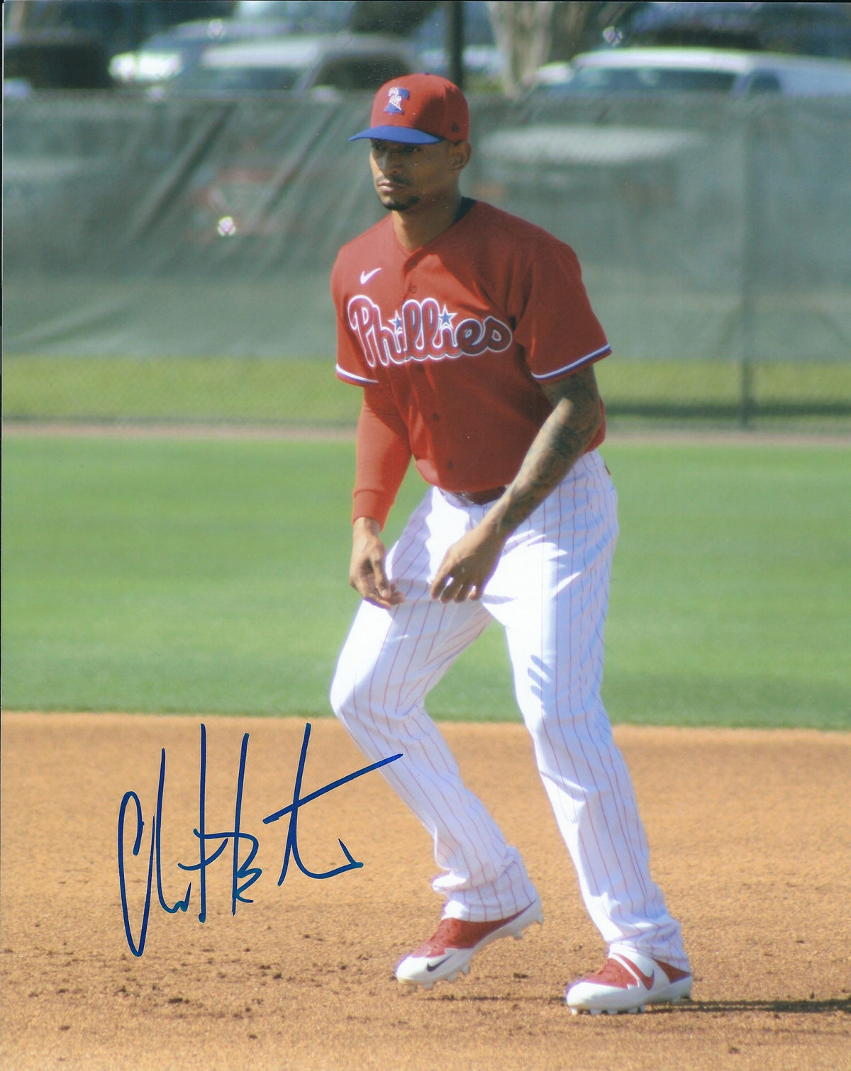 AUTOGRAPHED CHRISTIAN BETHANCOURT 8X10 Philadelphia Phillies Photo