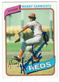 Autographed MANNY SARMIENTO 1980 Topps Card