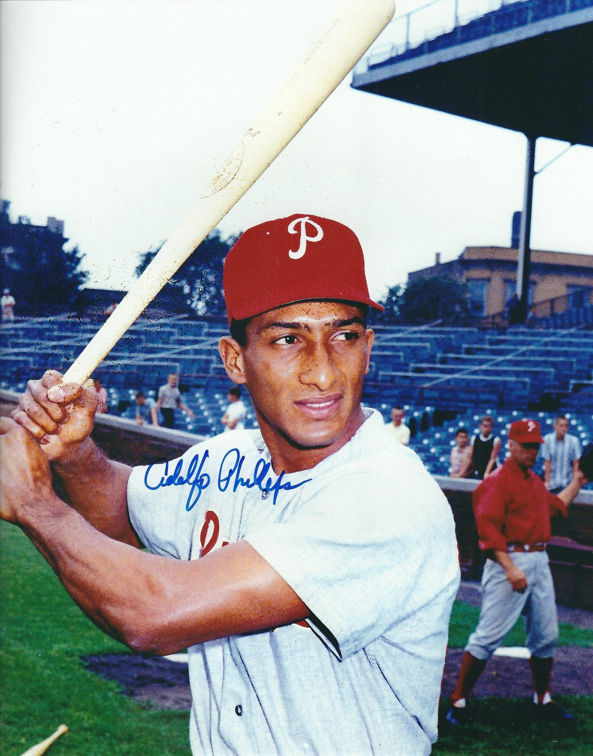 AUTOGRAPHED ADOLFO PHIILIPS 8X10 Philadelphia Phillies Photo