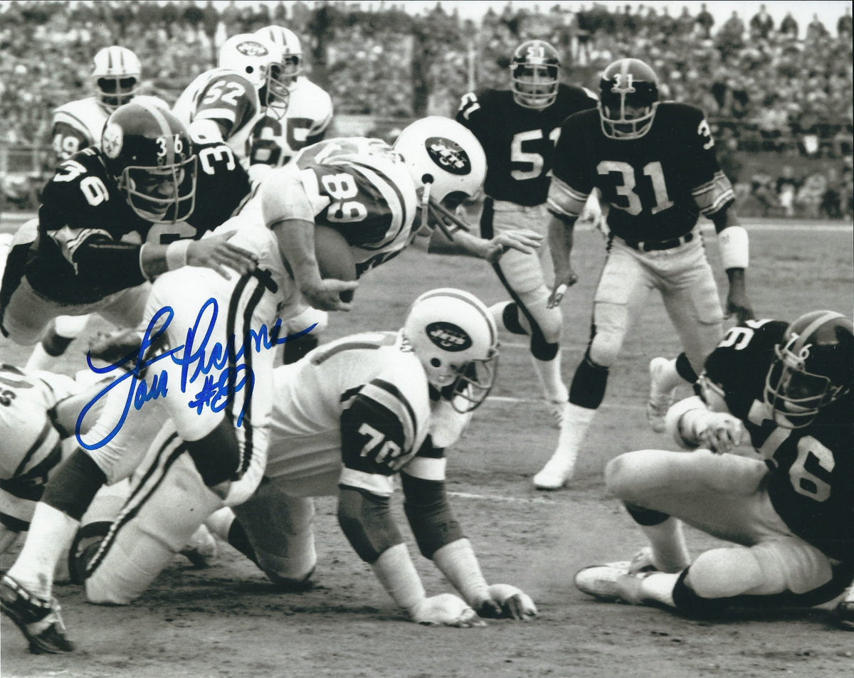 Autographed  LOU PICCONE 8X10 New York Jets photo
