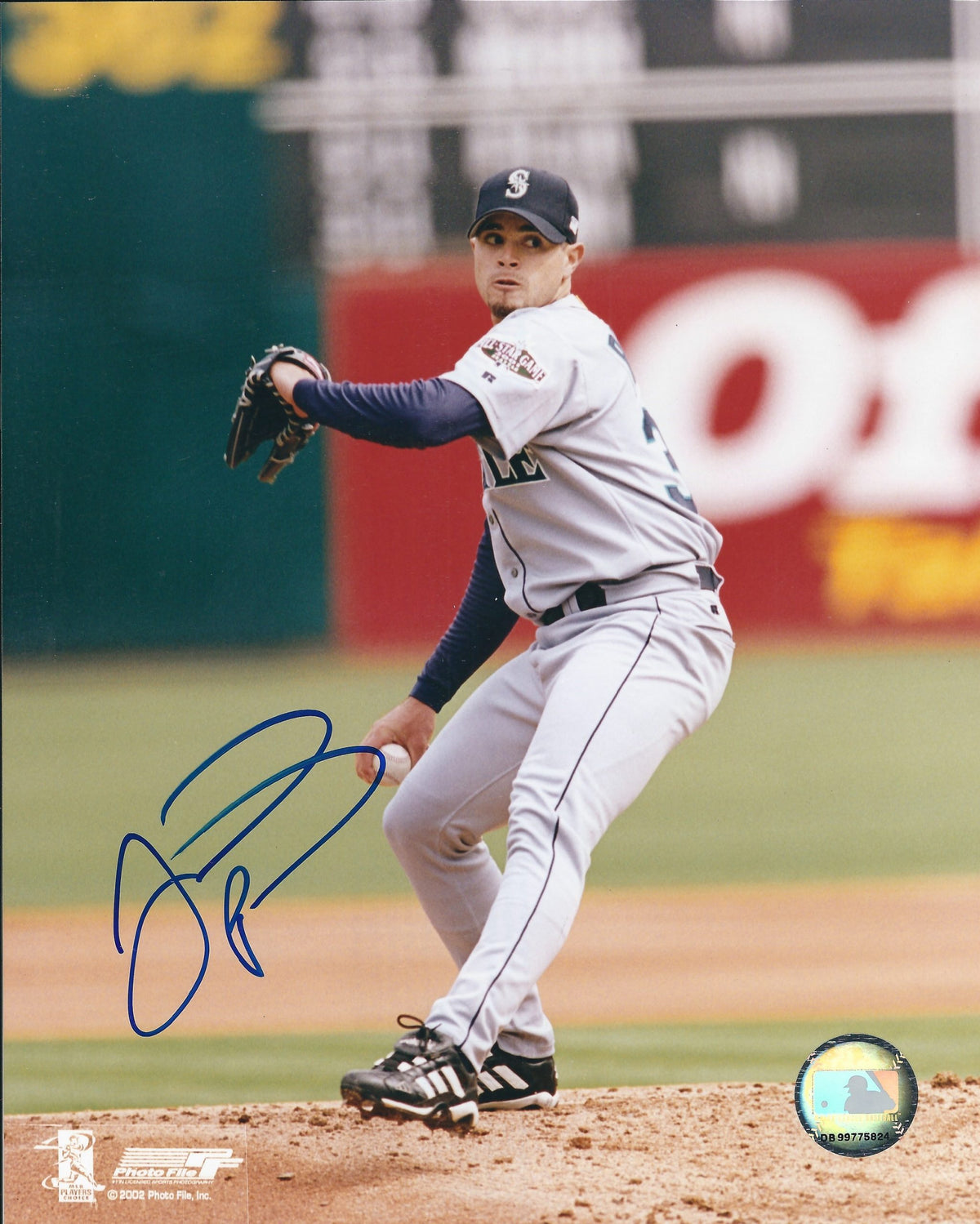 AUTOGRAPHED JOEL PINEIRO 8X10 Seattle Mariners Photo