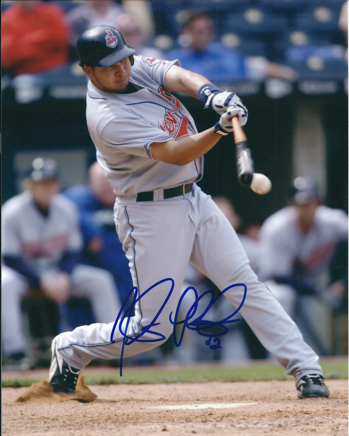 AUTOGRAPHED JHONNY PERALTA 8x10 Cleveland Indians Photo