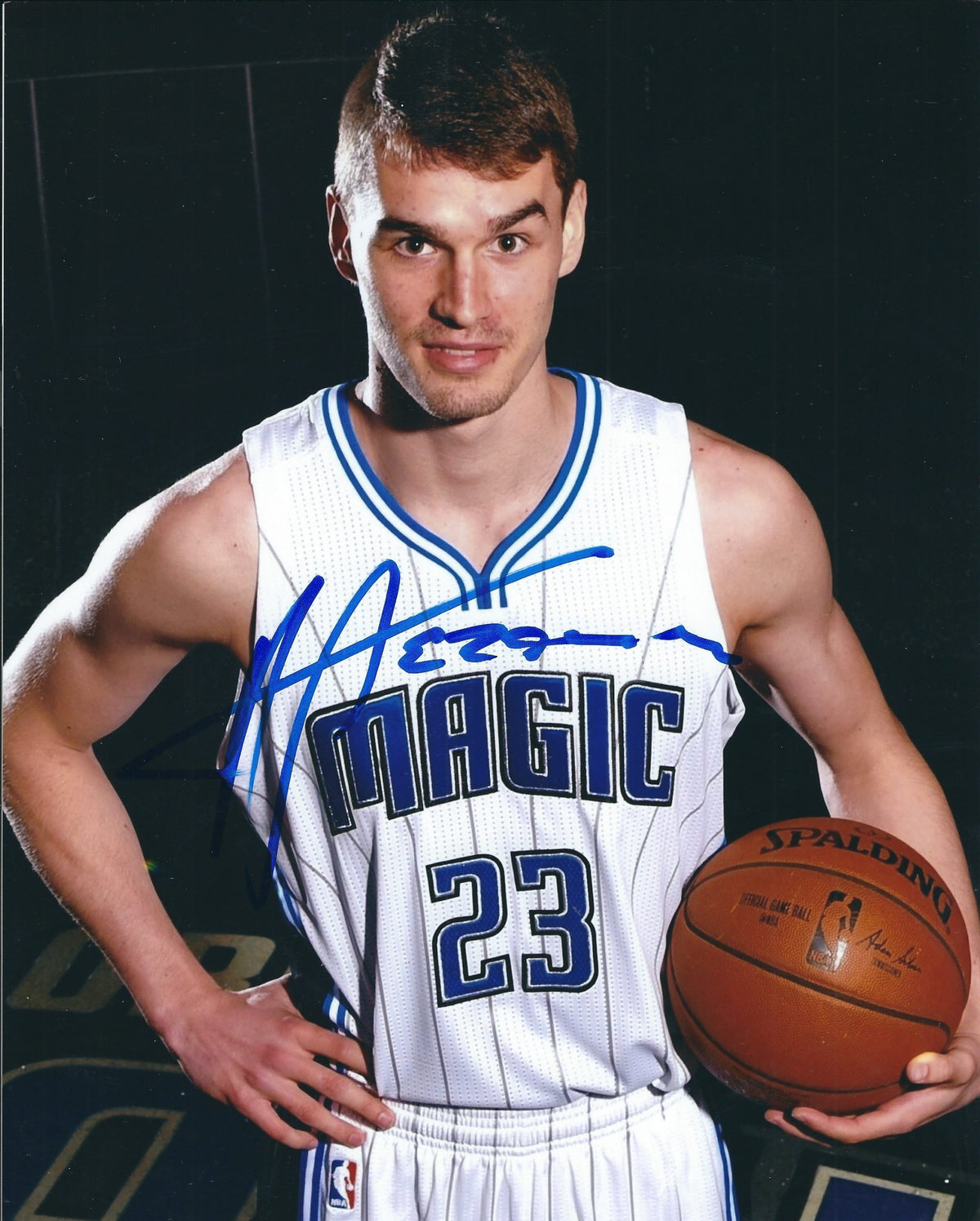 Autographed MARIO HEZONJA 8X10 Orlando Magic Photo
