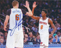 Autographed JUSTIN HOLIDAY 8X10  New York Knicks Photo