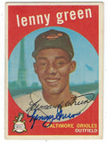 Autographed 1959 LENNY GREEN Topps Card