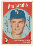 Autographed JIM LANDIS 1959 Topps Card