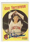 Autographed DON FERRARESE 1959 Topps Card