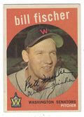 Autographed BILL FISCHER 1959 Topps Card