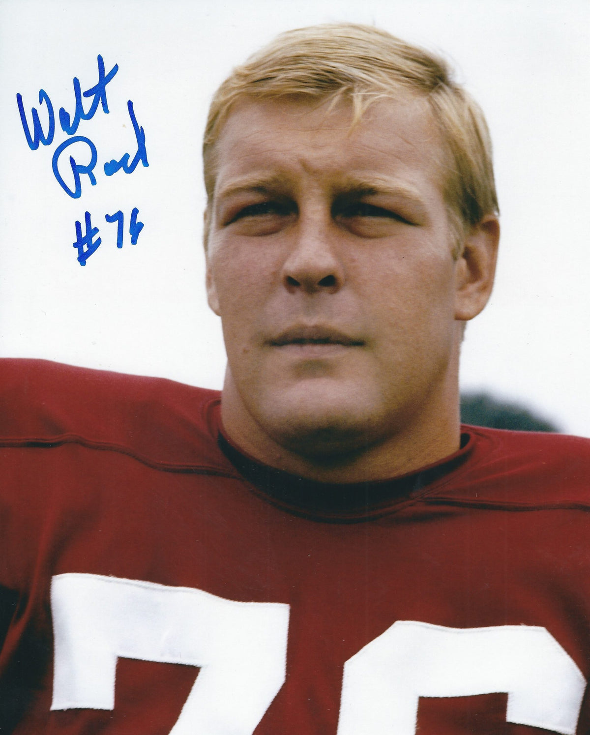 Autographed WALT ROCK 8x10 Washington Redskins Photo