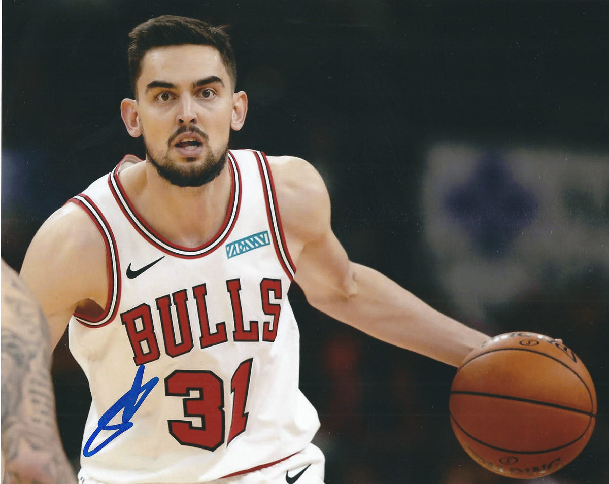 Autographed TOMAS SATORANSKY 8x10 Chicago Bulls Photo