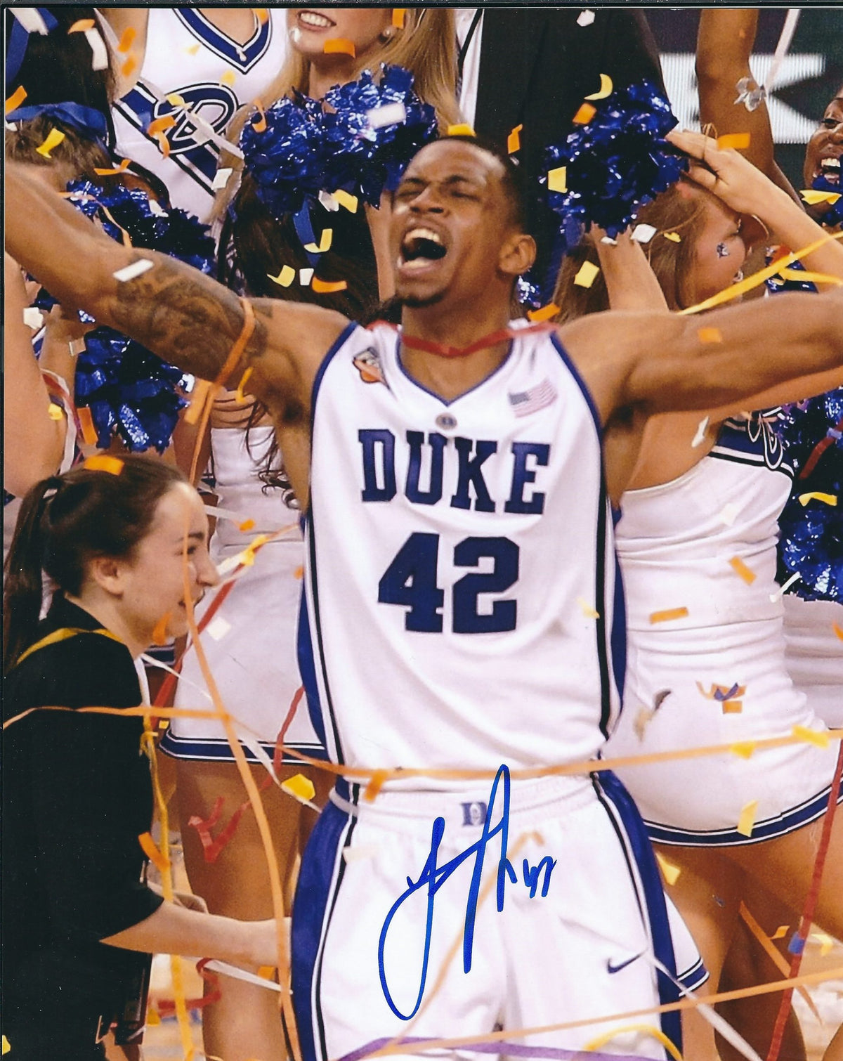 AUTOGRAPHED LANCE THOMAS 8x10 Duke Blue Devils Photo