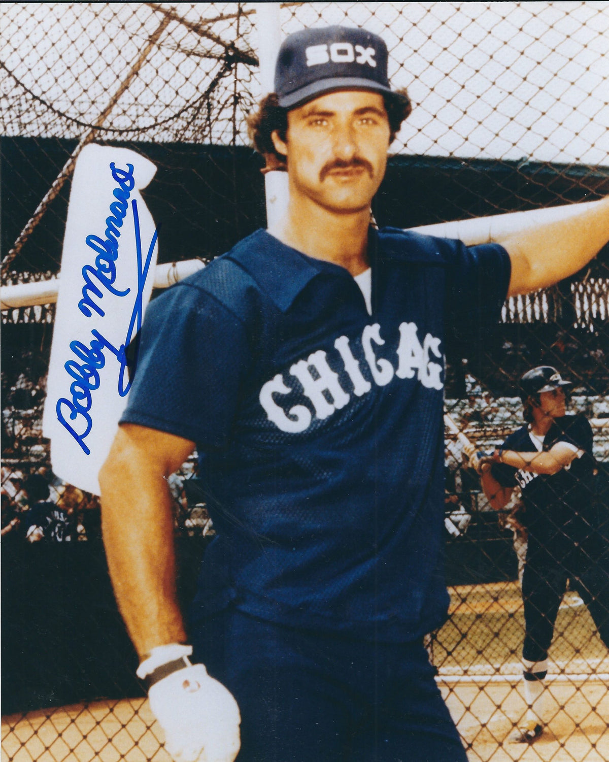 AUTOGRAPHED BOBBY MOLINARO 8X10 Chicago White Sox Photo