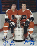 Autographed JIM AND JOE WATSON 8X10 Philadelphia Flyers Photo