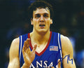Autographed  Sasha Kaun Kansas Jayhawks Basketball 8X10 photo