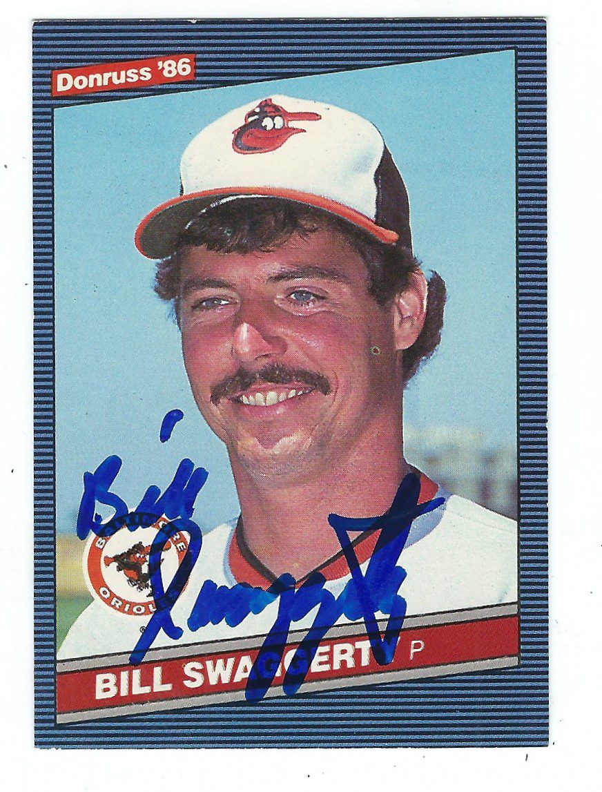 Autographed BILL SWAGGERTY 1986 DONRUSS Card
