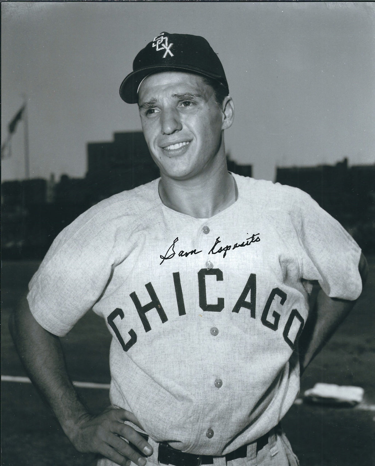 AUTOGRAPHED SAM ESPOSITO 8x10 Chicago White Sox Photo