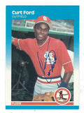 Autographed CURT FORD 1987 Fleer Card