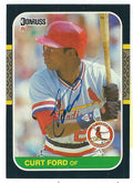 Autographed CURT FORD 1987 Donruss Card