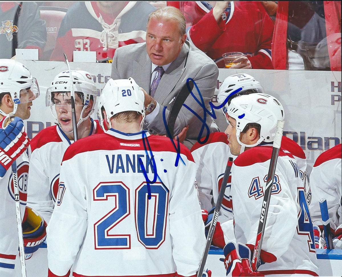 Autographed MICHEL THERRIEN 8X10 Montreal Canadiens Photo