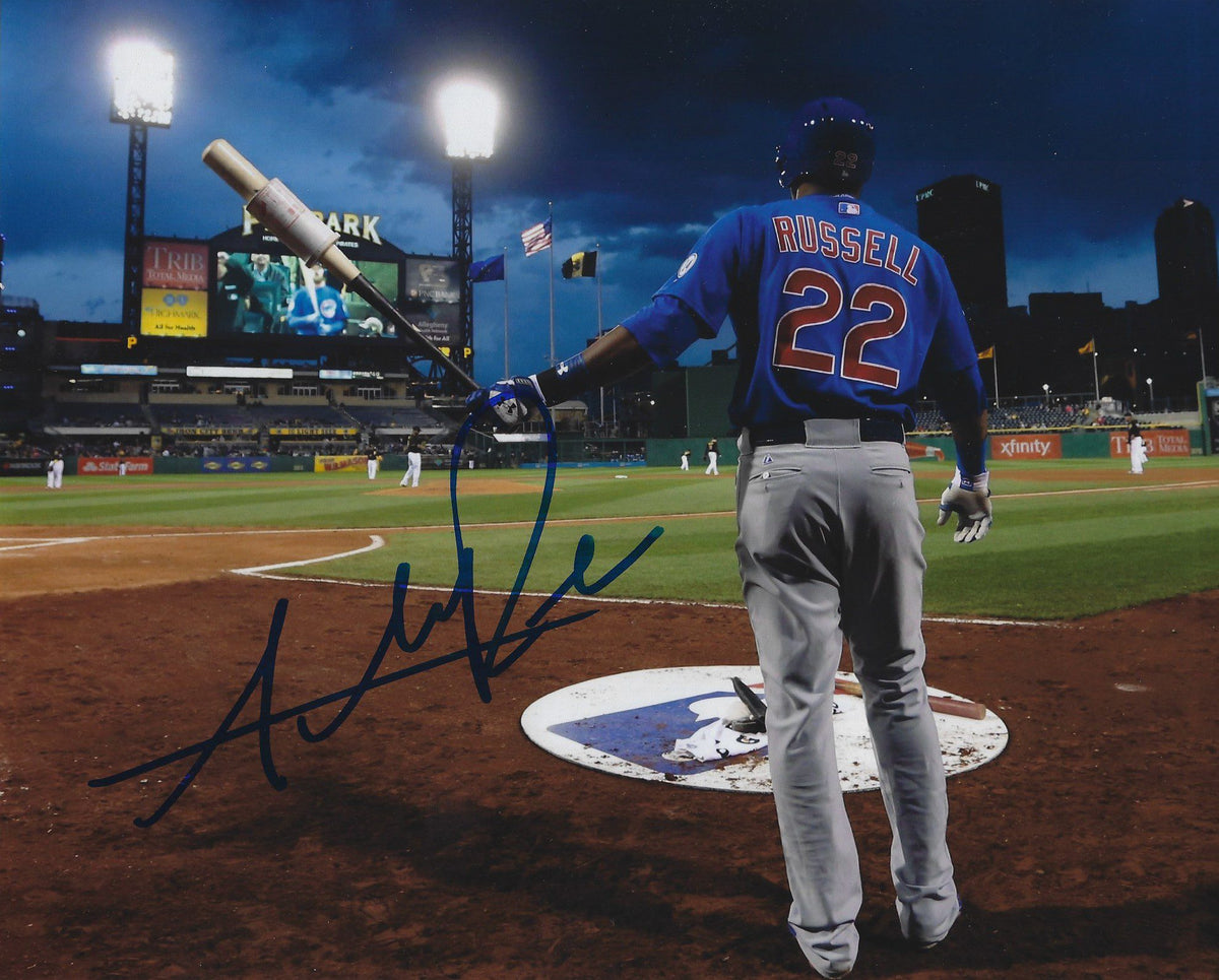 AUTOGRAPHED ADDISON RUSSELL 8X10 Chicago Cubs photo