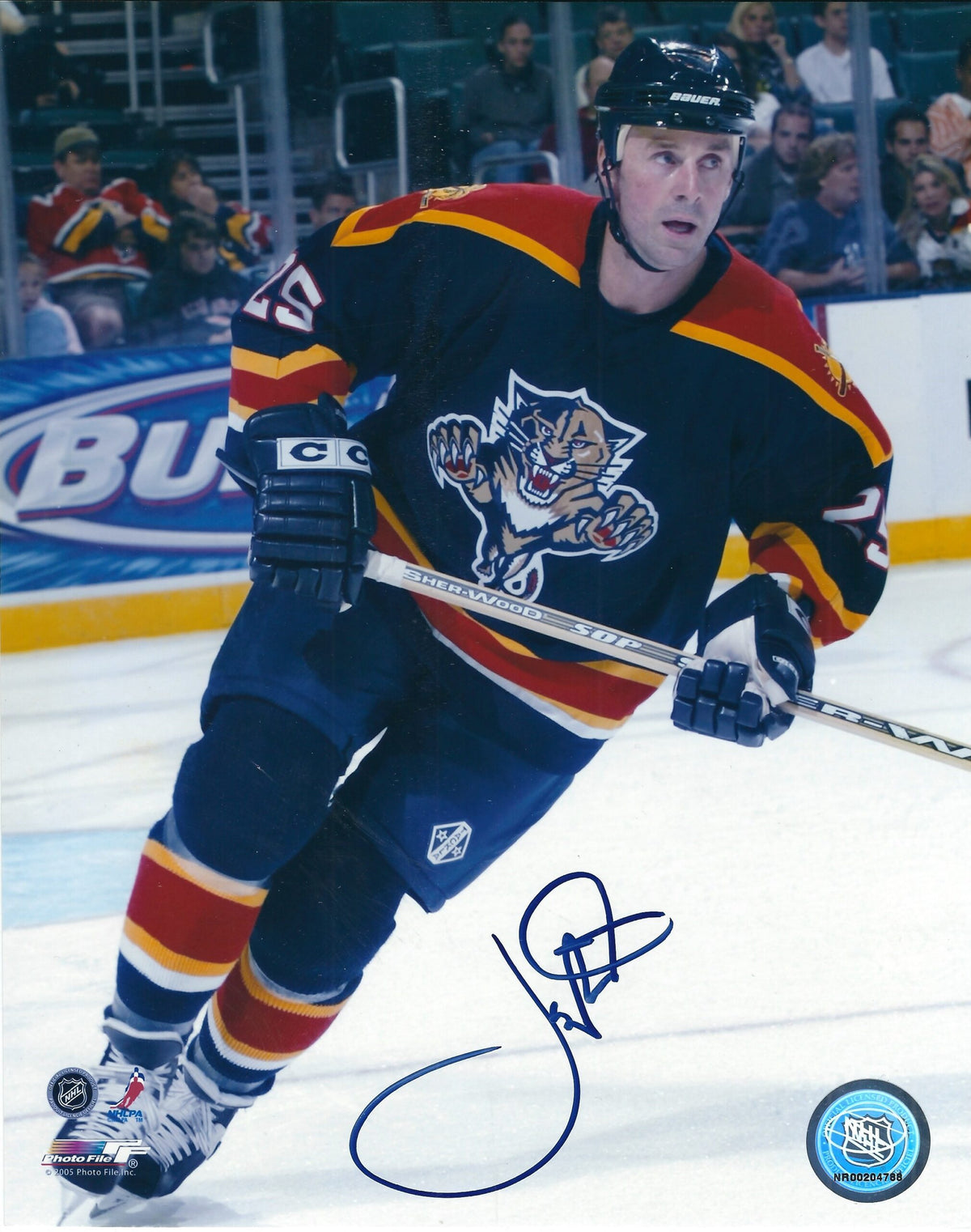 Autographed JOE NIEUWENDYK 8X10 Florida Panthers Photo
