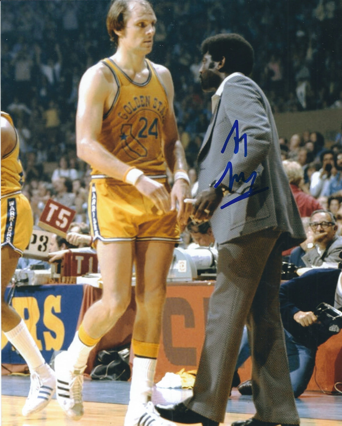 AUTOGRAPHED AL ATTLES 8X10 Golden State Warriors photo