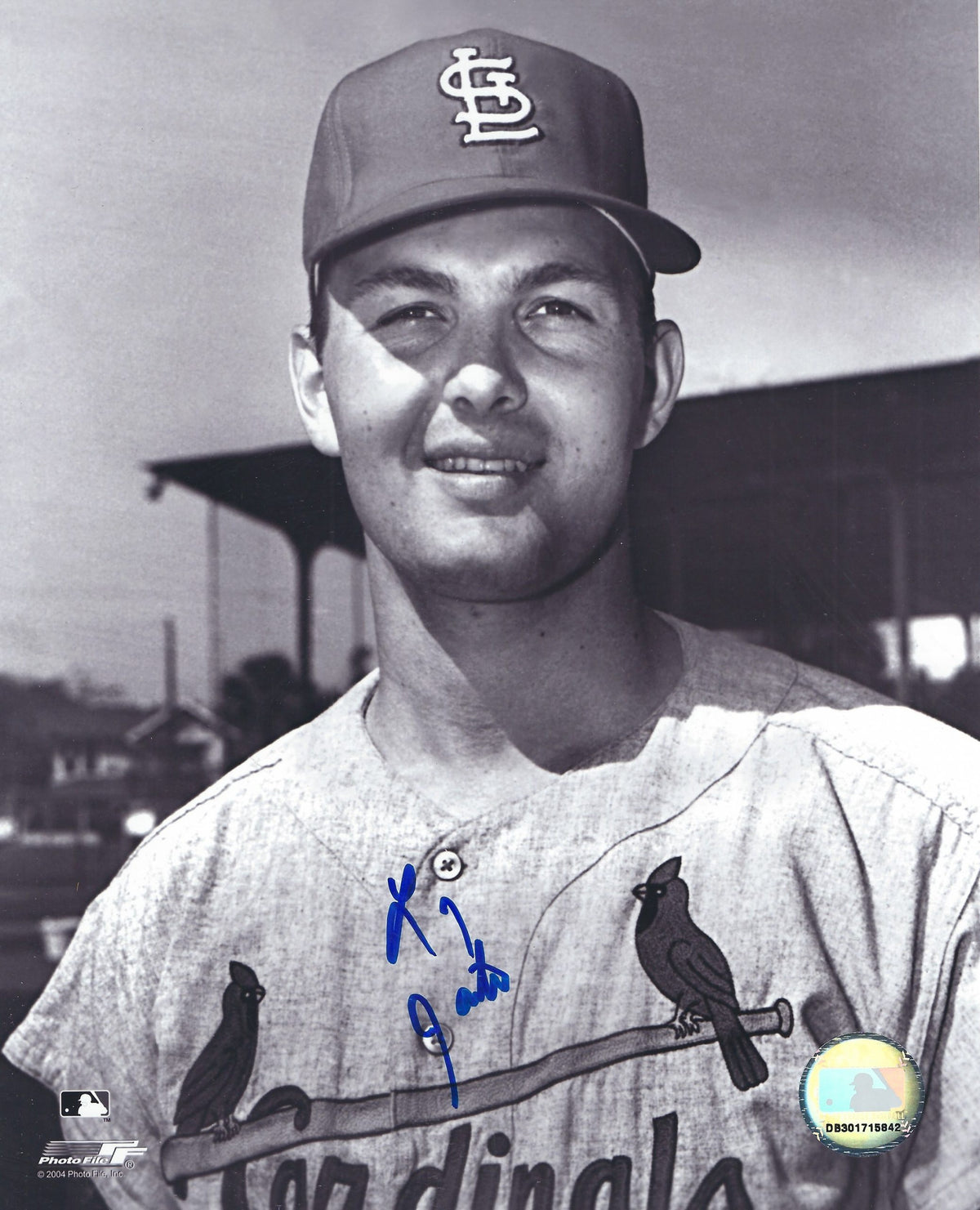 AUTOGRAPHED LARRY JASTER 8x10 St. Louis Cardinals Photo