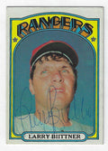 Autographed LARRY BIITTNER 1972 Topps Card