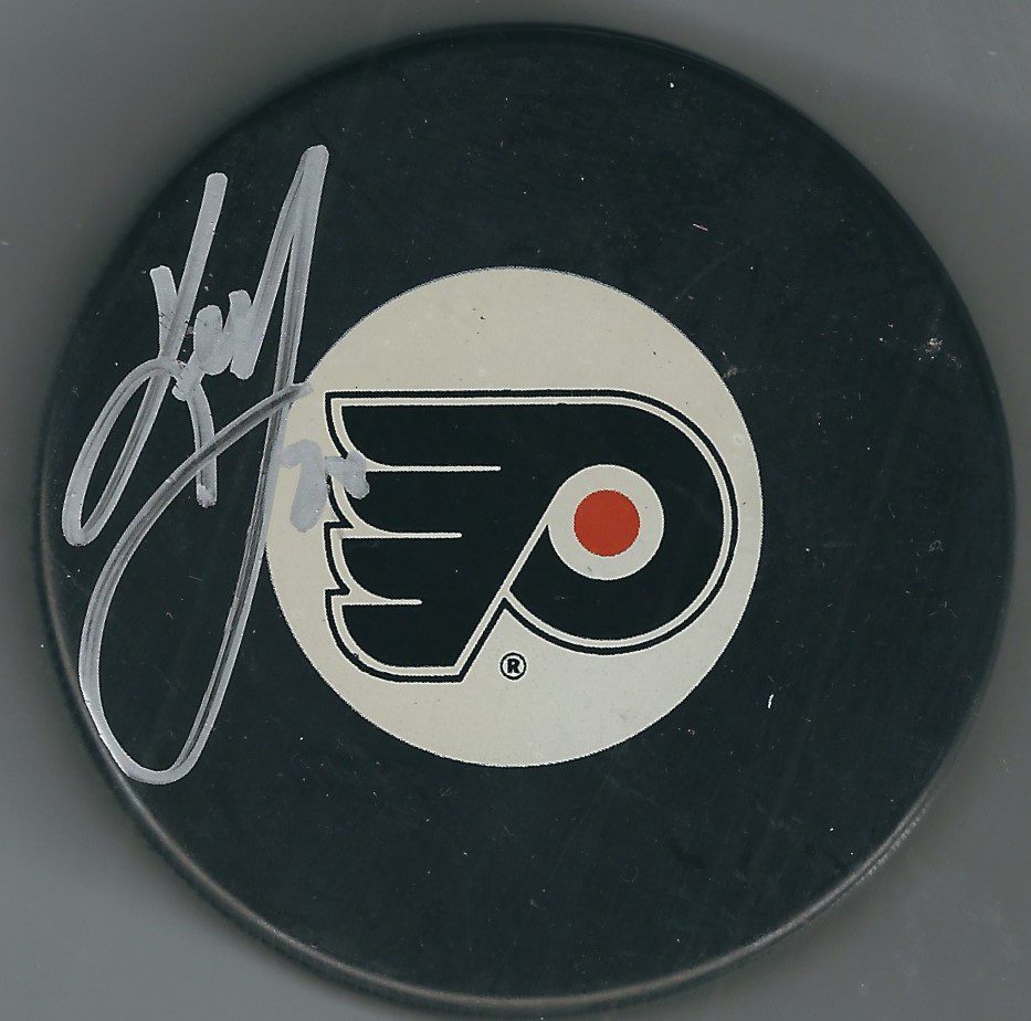 Autographed KEITH PRIMEAU Philadelphia Flyers Hockey Puck
