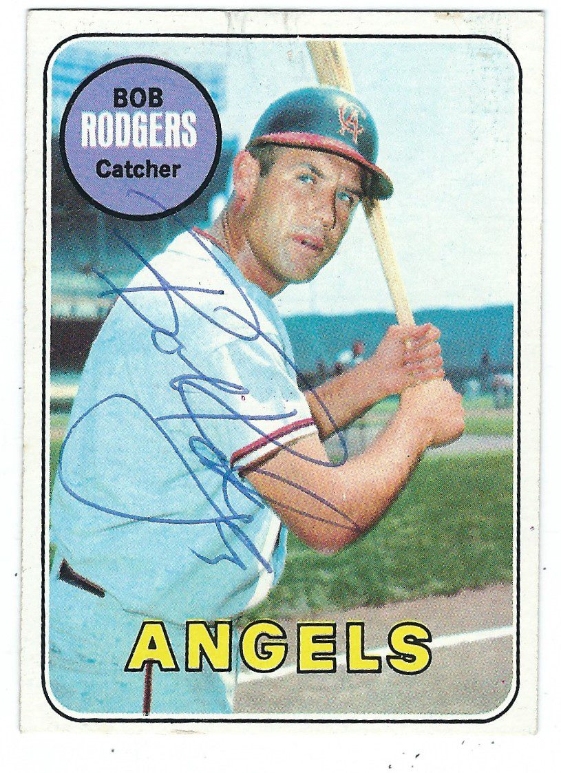 Autographed BOB RODGERS 1969 Topps Card