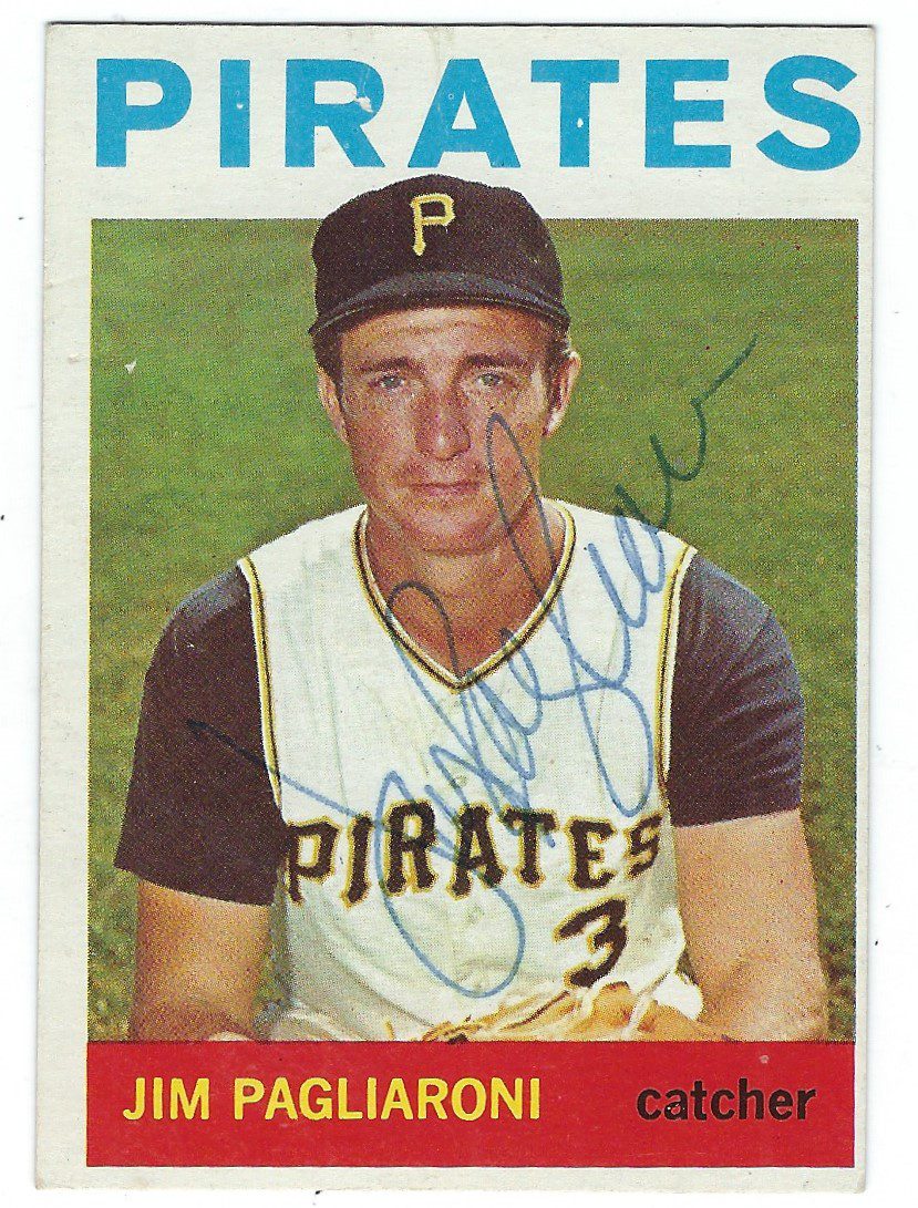 Autographed JIM PAGLIARONI 1964 Topps Card