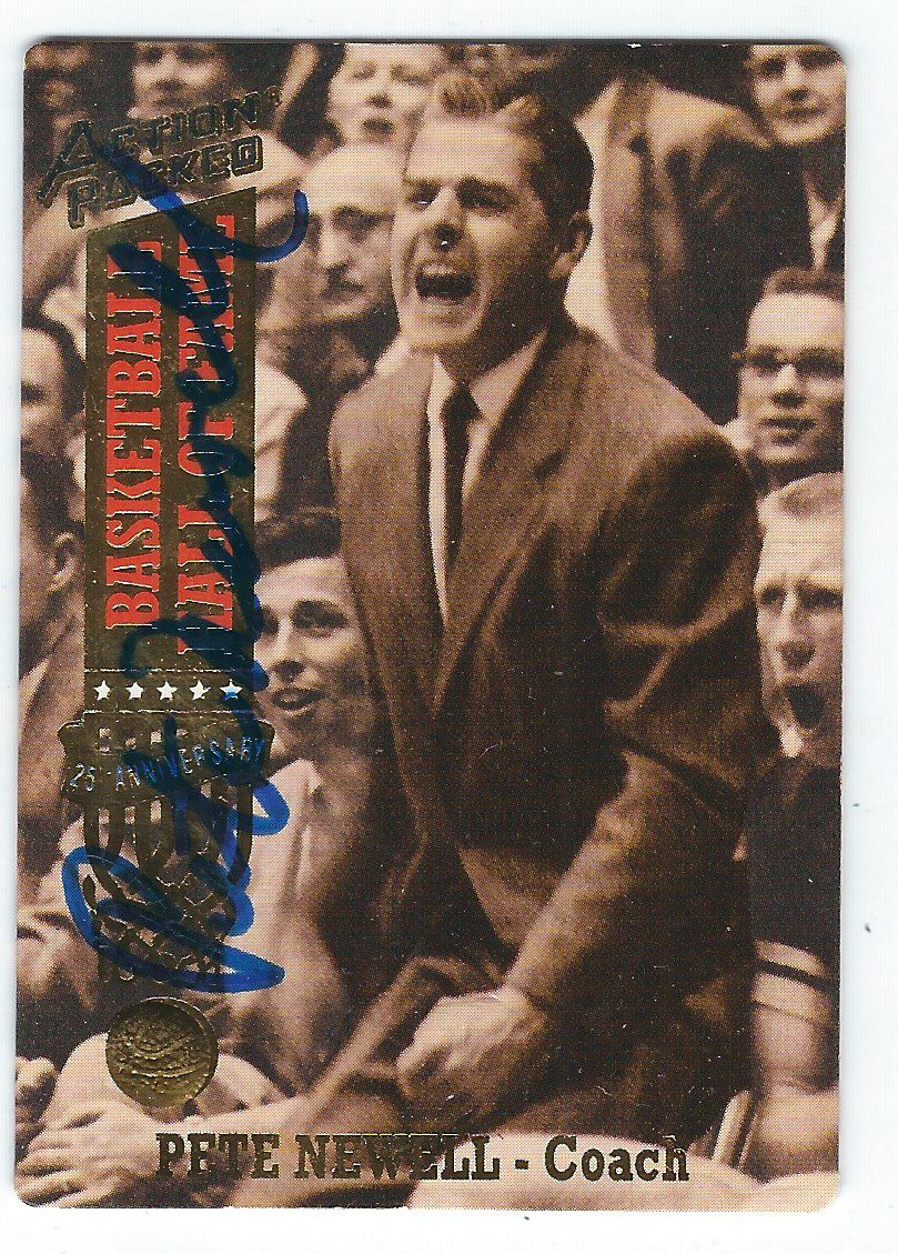 Autographed PETE NEWELL 1993 Action Packed card.