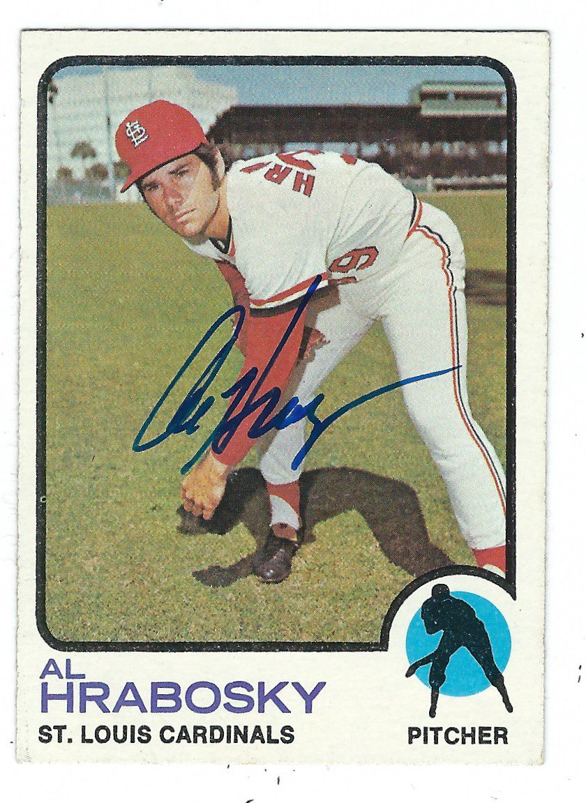 Autographed AL HRABOSKY 1973 Topps card