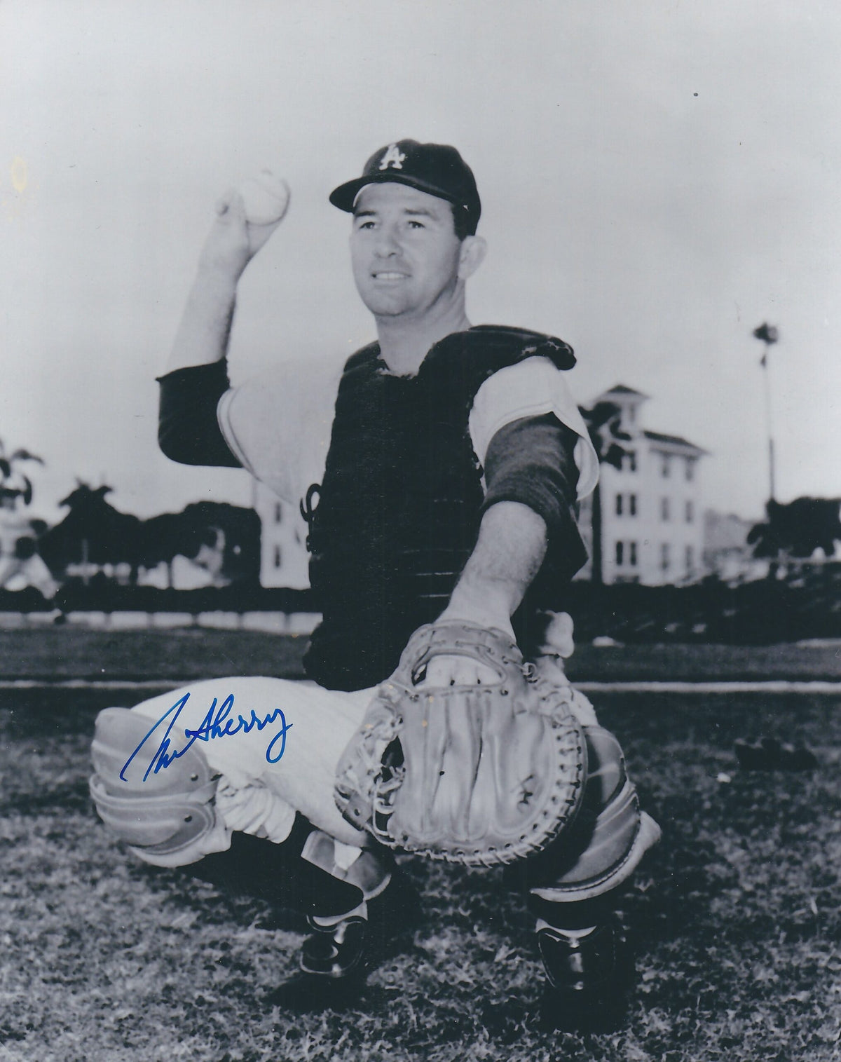 AUTOGRAPHED NORM SHERRY 8X10 Los Angeles Dodgers photo