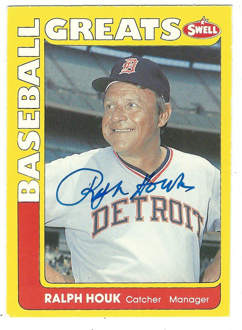 Autographed RALPH HOUK 1991 Swell Baseball Greats card