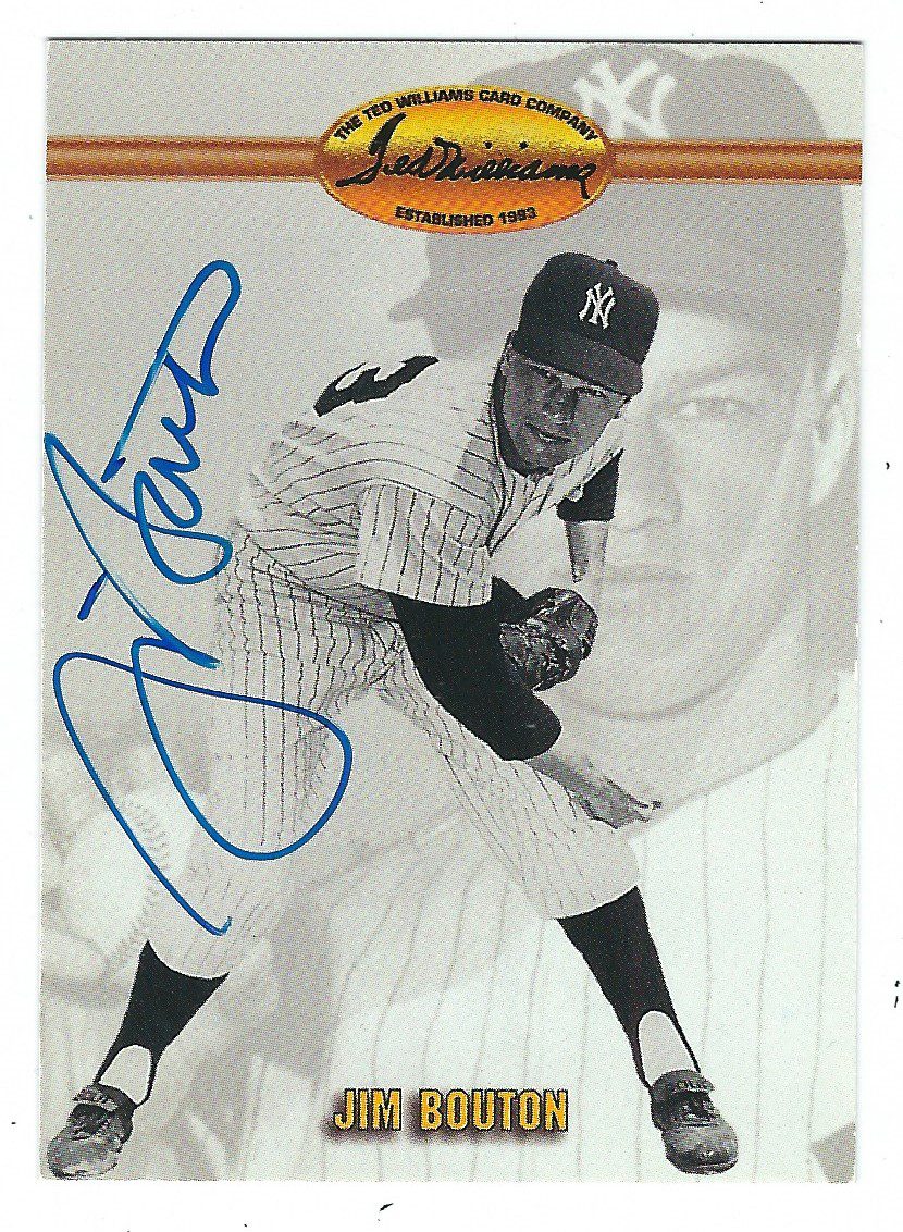 Autographed JIM BOUTON 1993 TED WILLIAMS Card