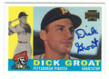 Autographed DICK GROAT 2002 Topps Archive Card